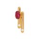Pendentif or jaune rubis et diamant(s)