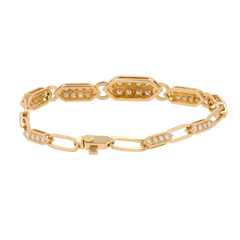 Bracelet or jaune diamant (s) 