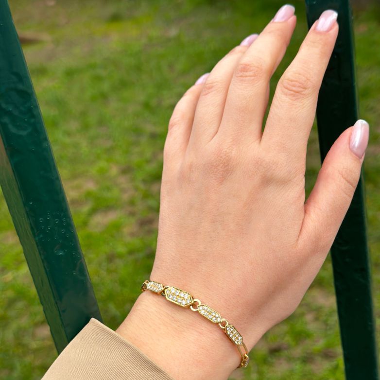 Bracelet or jaune diamant (s) 