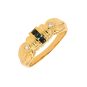 Bague or jaune saphir et diamant(s)