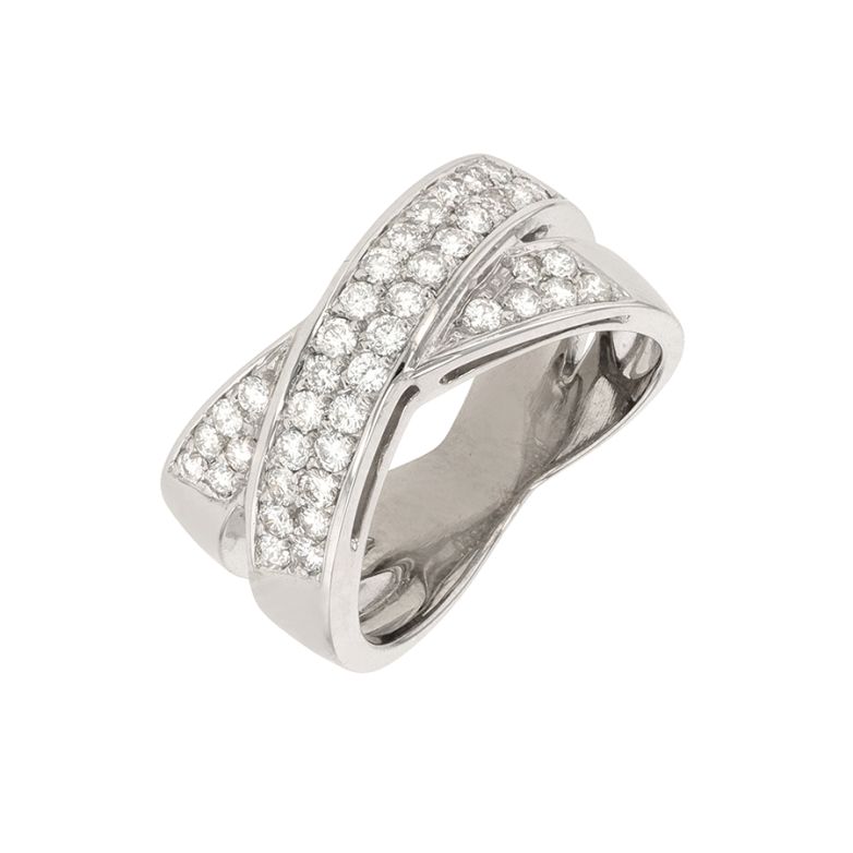 Bague or gris diamant (s)
