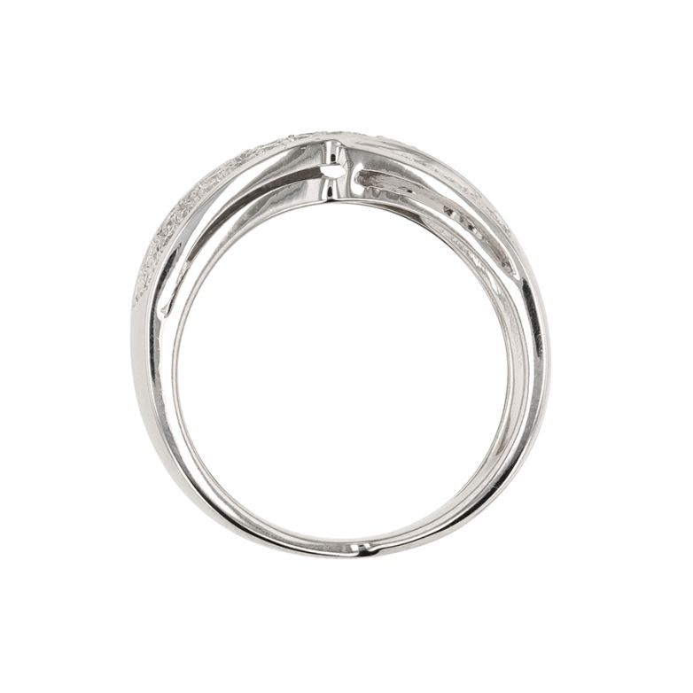Bague or gris diamant (s) 