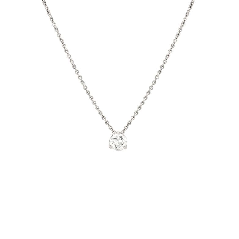 Collier or gris diamant (s)