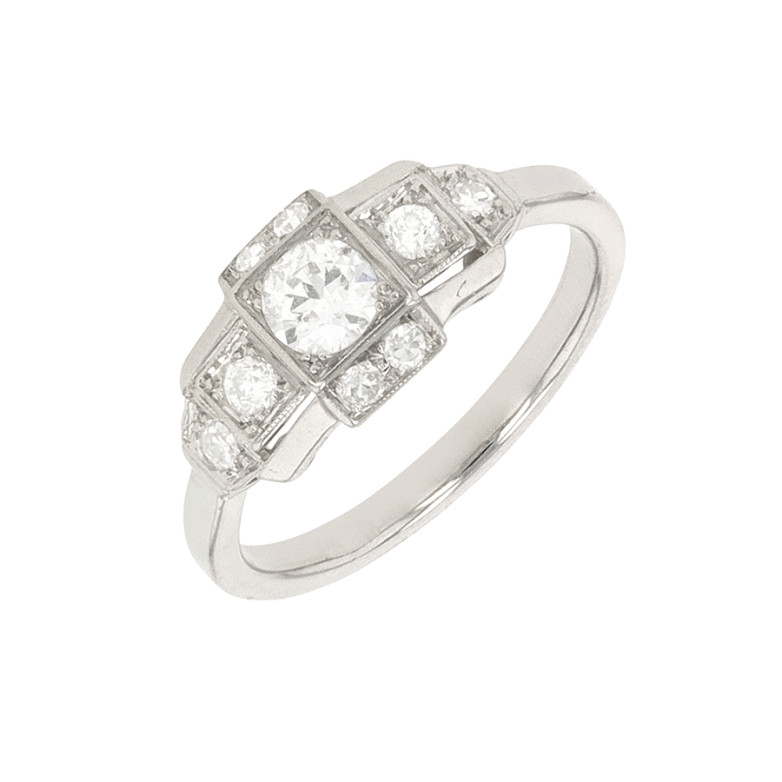 Bague ancienne diamants...