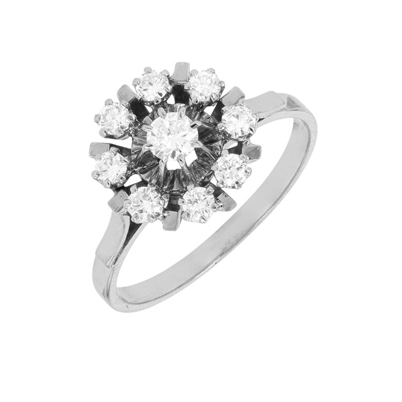 Bague or gris diamant (s)