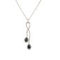collier or gris saphir et diamant(s)