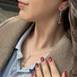 collier or gris saphir et diamant(s) 