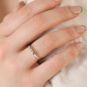 Bague or gris diamant (s) 