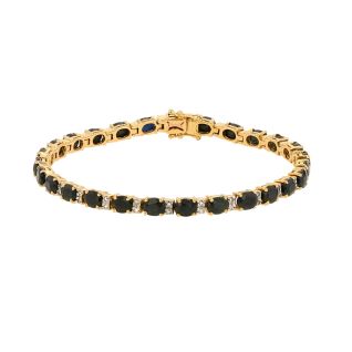 Bracelet or jaune saphir et diamant(s)