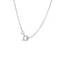 Collier or gris diamant (s) 