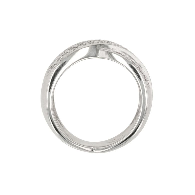 Bague or gris saphir et diamant(s) 