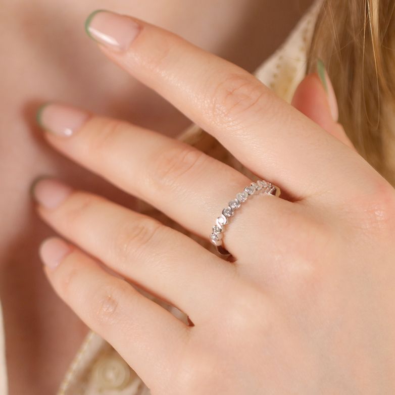 Alliance or gris diamant (s) 