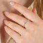 Alliance or gris diamant (s) 
