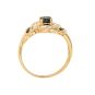 Bague or jaune saphir et diamant(s) 