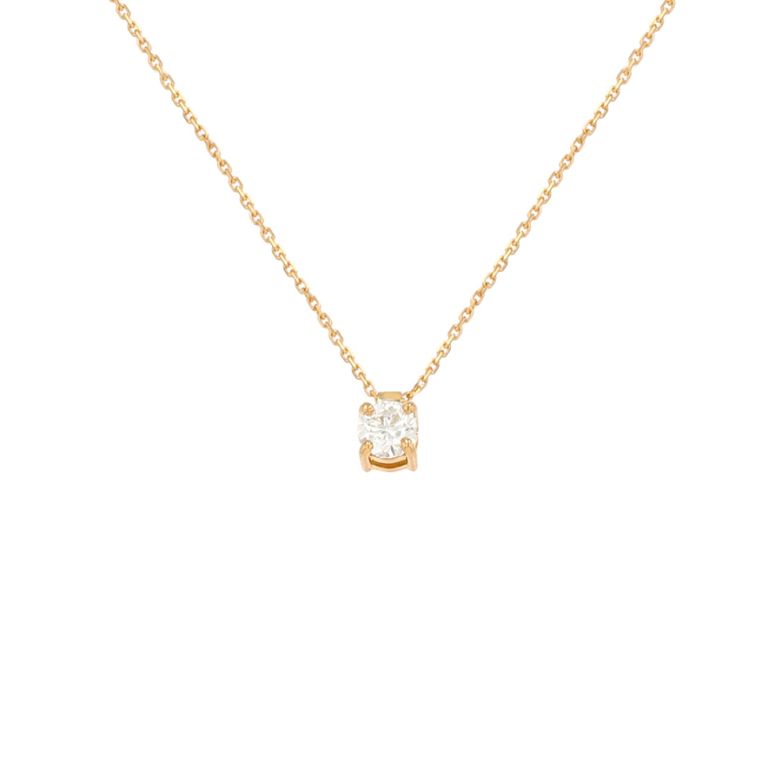 Collier or jaune diamant (s) 
