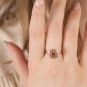 Bague or bicolore Grenats 