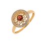 Bague or bicolore Grenats