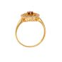 Bague or bicolore Grenats 