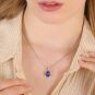 collier or gris saphir et diamant(s) 