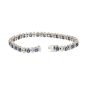 Bracelet or gris saphir et diamant(s) 