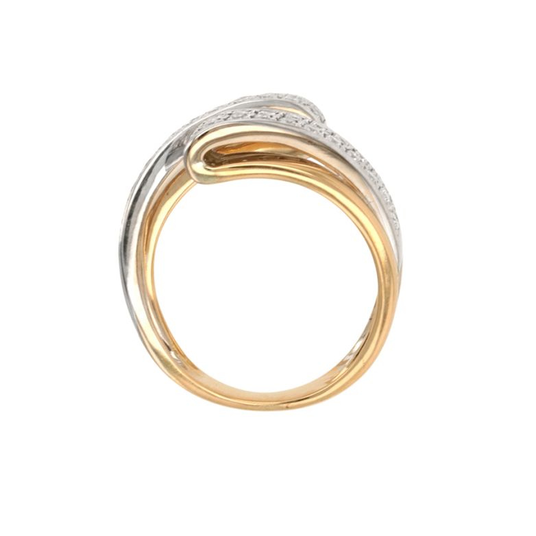 Bague or bicolore diamant (s) 
