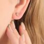 Boucles d'oreilles or jaune diamant (s) 