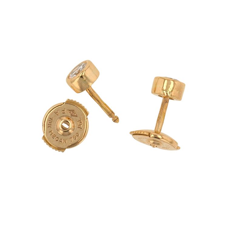 Boucles d'oreilles or jaune diamant (s) 