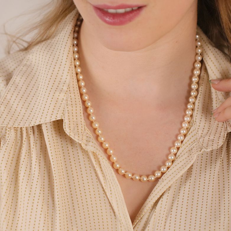 collier or jaune Perle 