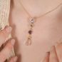 Pendentif or jaune Pierres fines 