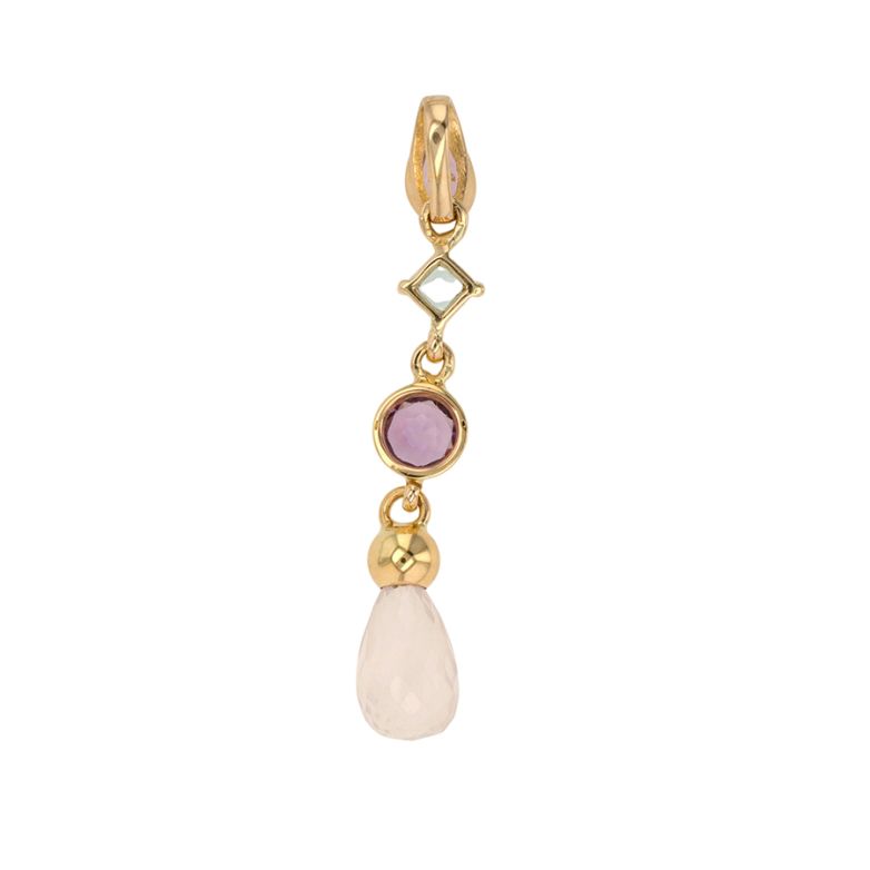 Pendentif or jaune Pierres fines 
