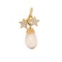 Pendentif 2 ors diamant,P.fine quartz