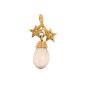 Pendentif 2 ors diamant,P.fine quartz