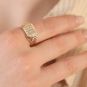 Bague or jaune diamant (s) 
