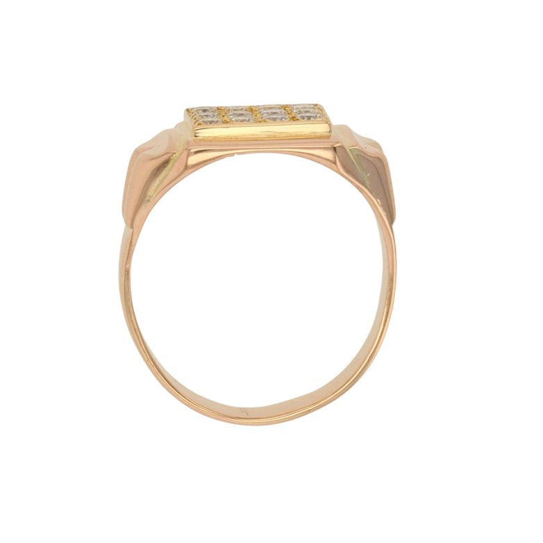 Bague or jaune diamant (s) 