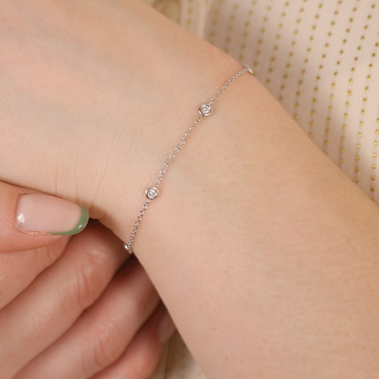 Bracelet diamant 0.15 carat...
