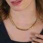 Collier maille anglaise or jaune 