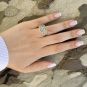 Bague 2 ors diamant (s) Vintage 