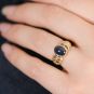 Bague or jaune Saphir 