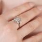 Bague or gris diamant (s) Vintage 