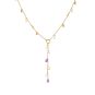 collier or jaune Pierres fines
