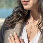 collier or jaune Pierres fines 