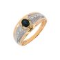 Bague or jaune saphir et diamant(s) Vintage