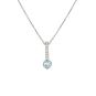 collier or gris diamant,P.fine topaze