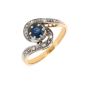 Bague 2 ors saphir et diamant(s) Vintage