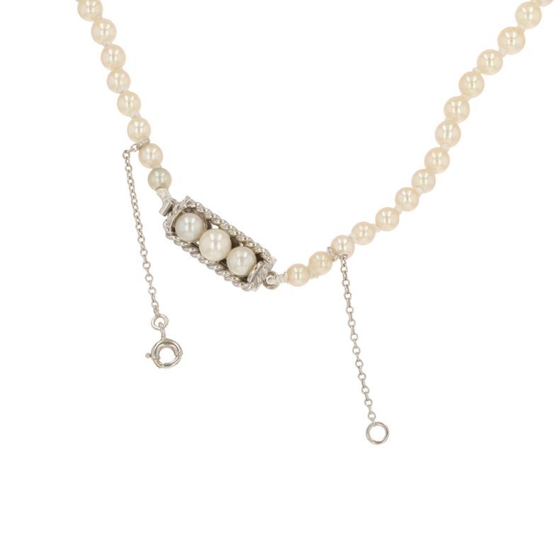 collier or gris Perle 