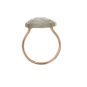 Bague or jaune diamant,P.fine labradorite