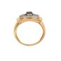 Bague or jaune saphir et diamant(s) 