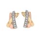 Boucles d'oreilles or bicolore diamant (s)