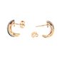 Boucles d'oreilles or bicolore diamant (s) 