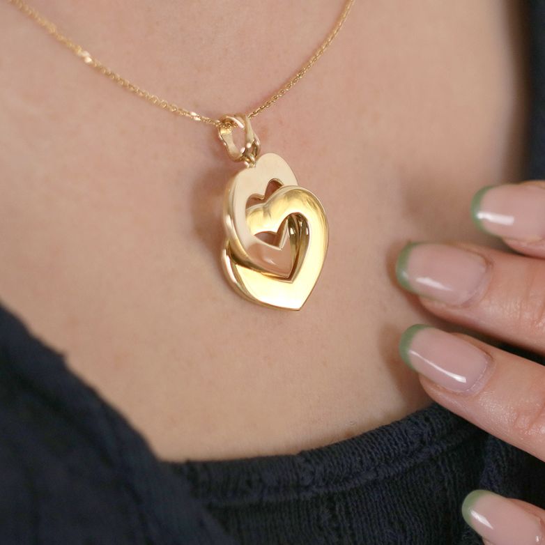 Pendentif or jaune 
